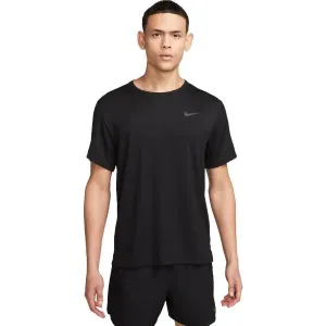 Nike NK DF UV MILER SS Herren Trainingsshirt, schwarz, größe L