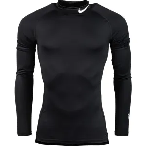Nike NP DF TIGHT LS MOCK M Herren Trainingsshirt, schwarz, größe XL