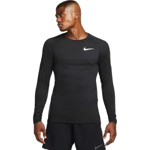 Nike NP TOP WARM LS CREW Funktionsshirt mit langen Ärmeln, schwarz, größe L