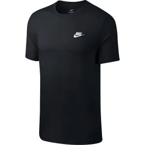 Nike NSW CLUB TEE Herren T- Shirt, schwarz, größe L