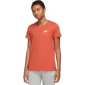 Nike NSW CLUB TEE W Damenshirt, orange, größe XS