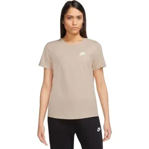 Nike NSW TEE CLUB Damenshirt, beige, größe M