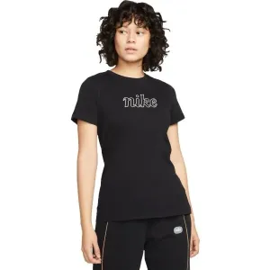 Nike NSW TEE ICN CLSH Damenshirt, schwarz, größe S