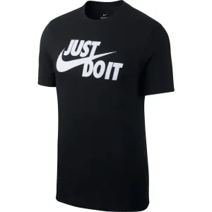 Nike NSW TEE JUST DO IT SWOOSH Herren T- Shirt, schwarz, größe M