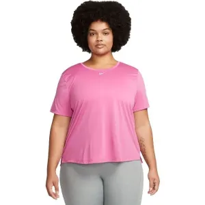 Nike ONE DF SS STD TOP PLUS W Plus Size Sportshirt für Damen, rosa, größe 1x