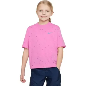 Nike SPORTSWEAR BOXY SWOOSH Mädchenshirt, rosa, größe XL