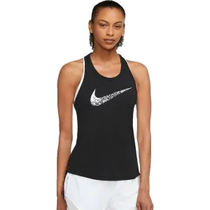 Nike W NK SWOOSH RUN TANK Damen Trainingstop, schwarz, größe XL