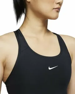 Nike Dri-Fit Swoosh Womens Medium-Support 1-Piece Pad Sports Bra Black/White S Fitness Unterwäsche