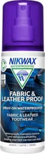 Nikwax Spray Imprägniermittel mit Schwamm, Leder & Kombischuhe Stoff- & Lederschutzspray 125ml
