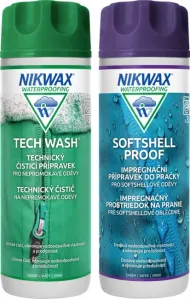 Nikwax 2er Set von Twin Tech Wash / Softshell Proof Wash-In 300ml