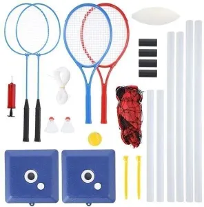 Nils Set with Net for Bedminton, Tennis and Volleyball