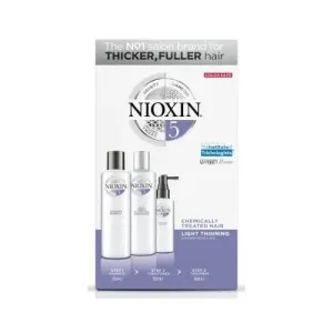 Nioxin System 5 Trial Kit Set für chemisch behandeltes Haar 150 ml + 150 ml + 50 ml