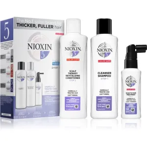 Nioxin System 5 Color Safe Chemically Treated Hair Light Thinning Set (für leichtes ausdünnen von normalem bis kräftigen natürlichen und chemisch beha