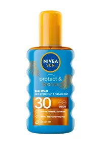 Nivea Bräunungsöl im Spray - fördert die Bräunung SPF 30 Sun (Protect & Bronze Oil) 200 ml
