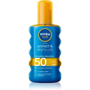 Nivea Sun Protect & Dry Touch unsichtbares Bräunungsspray SPF 50 200 ml