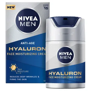 Nivea Feuchtigkeitsspendende Anti-Falten-Creme Nivea Men Hyaluron SPF 15 (Face Moisturizing Cream) 50 ml