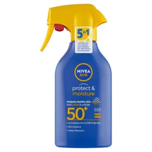 Nivea Feuchtigkeitsspray zum Sonnenbaden mit Pumpe SPF 50+ Sun (Protect & Moisture Spray) 270 ml