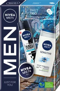 NIVEA MEN Daily Trio Geschenkset (Für Gesicht und Körper) für Herren