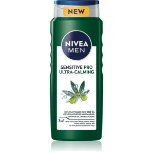 Nivea Men Sensitive Pro Ultra Calming Duschgel für Gesicht, Körper und Haare 500 ml