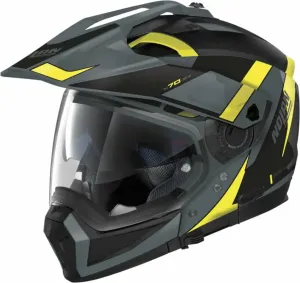 Nolan N70-2 X Skyfall N-Com Slate Grey Yellow/Black 2XL Helm