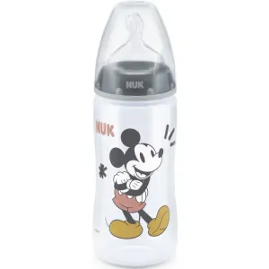 NUK First Choice Mickey Mouse Babyflasche Grey 300 ml