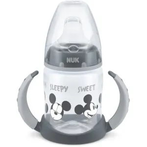 NUK First Choice Mickey Mouse Trinklernbecher mit Griffen 6m+ Grey 150 ml