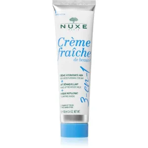Nuxe Feuchtigkeitscreme, Abschminklotion und Füllmaske 3in1 Creme Fraiche De Beauté (Moisturising Cream, Make-up Remover Milk and Plumping Mask) 100 ml
