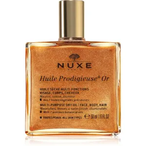 Nuxe Huile Prodigieuse Or Multifunktions-Trockenöl mit Glitzerpartikeln für Gesicht, Körper und Haare 50 ml