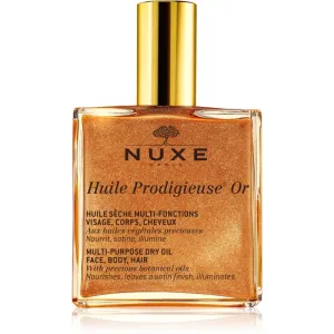 Nuxe Huile Prodigieuse Or Multifunktions-Trockenöl mit Glitzerpartikeln für Gesicht, Körper und Haare 100 ml