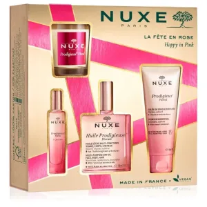 Nuxe Set 2023 Happy in Pink Weihnachtsgeschenk-Set (für Gesicht, Körper und Haare)
