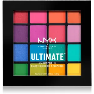 NYX Professional Makeup Ultimate Shadow Palette Lidschattenpalette Farbton 04 Brights 16 x 0.83 g