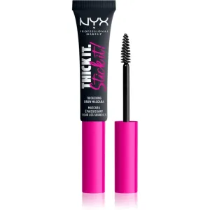 NYX Professional Makeup Thick it Stick It Brow Mascara Mascara für die Augenbrauen Farbton 08 - Black 7 ml