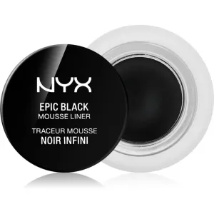 NYX Professional Makeup Epic Black Mousse Liner Wasserbeständiger Eyeliner Farbton 01 Black 3 ml