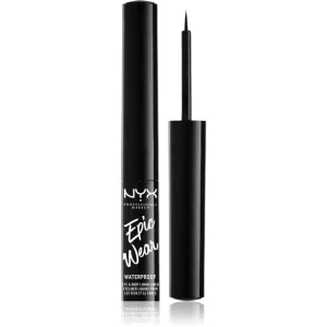 NYX Professional Makeup Epic Wear Metallic Liquid Liner langanhaltender Gel-Eyeliner Farbton 01 - Black Metal 3,5 ml