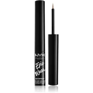 NYX Professional Makeup Epic Wear Metallic Liquid Liner langanhaltender Gel-Eyeliner Farbton 04 - Brown Metal 3,5 ml