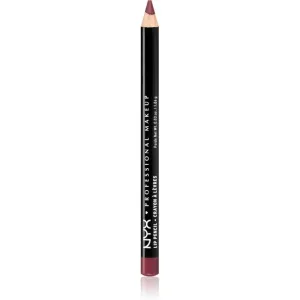 NYX Professional Makeup Slim Lip Pencil Präziser Konturenstift für die Lippen Farbton 803 Burgundy 1 g