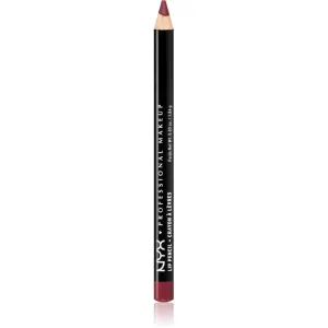 NYX Professional Makeup Slim Lip Pencil Präziser Konturenstift für die Lippen Farbton Plush Red 1 g