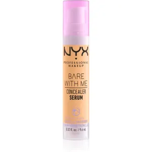 NYX Professional Makeup Bare With Me Concealer Serum feuchtigkeitsspendender Korrektor 2 in 1 Farbton 05 Golden 9,6 ml