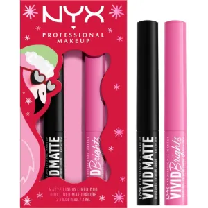 NYX Professional Makeup FA LA L.A. LAND Flüssige Eyeliner (geschenkset)