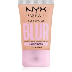 NYX Professional Makeup Bare With Me Blur Tint Hydratisierendes Make Up Farbton 04 Light Neutral 30 ml