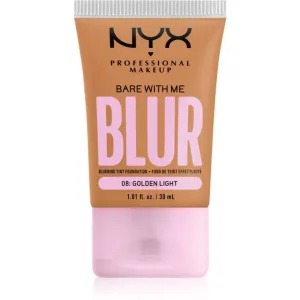 NYX Professional Makeup Bare With Me Blur Tint Hydratisierendes Make Up Farbton 08 Golden Light 30 ml