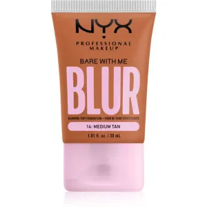 NYX Professional Makeup Bare With Me Blur Tint Hydratisierendes Make Up Farbton 14 Medium Tan 30 ml