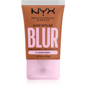 NYX Professional Makeup Bare With Me Blur Tint Hydratisierendes Make Up Farbton 15 Warm Honey 30 ml