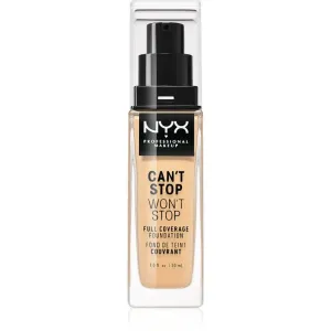 NYX Professional Makeup Can't Stop Won't Stop Full Coverage Foundation Foundation mit hoher Deckkraft Farbton 07 Natural 30 ml