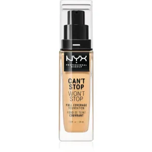 NYX Professional Makeup Can't Stop Won't Stop Full Coverage Foundation Foundation mit hoher Deckkraft Farbton 10 Buff 30 ml