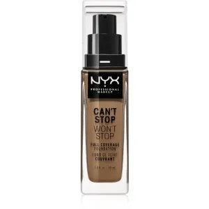 NYX Professional Makeup Can't Stop Won't Stop Full Coverage Foundation Foundation mit hoher Deckkraft Farbton 12.7 Neutral Tan 30 ml