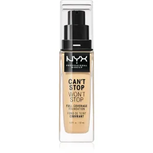 NYX Professional Makeup Can't Stop Won't Stop Full Coverage Foundation Foundation mit hoher Deckkraft Farbton 6.5 Nude 30 ml