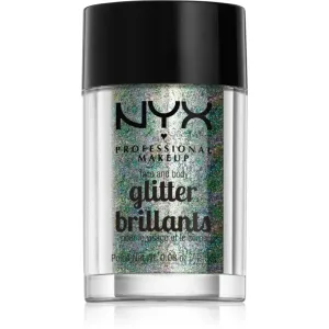 NYX Professional Makeup Face & Body Glitter Brillants Glitter für Körper und Gesicht Farbton 06 Crystal 2.5 g