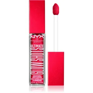 NYX Professional Makeup Ultimate Glow Shots Flüssig-Lidschatten mit Glitter Farbton 19 $trawberry $Tacked 7,5 ml