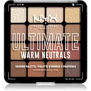 NYX Professional Makeup Ultimate Shadow Palette Lidschatten Farbton Warm Neutrals 16x0,8 g